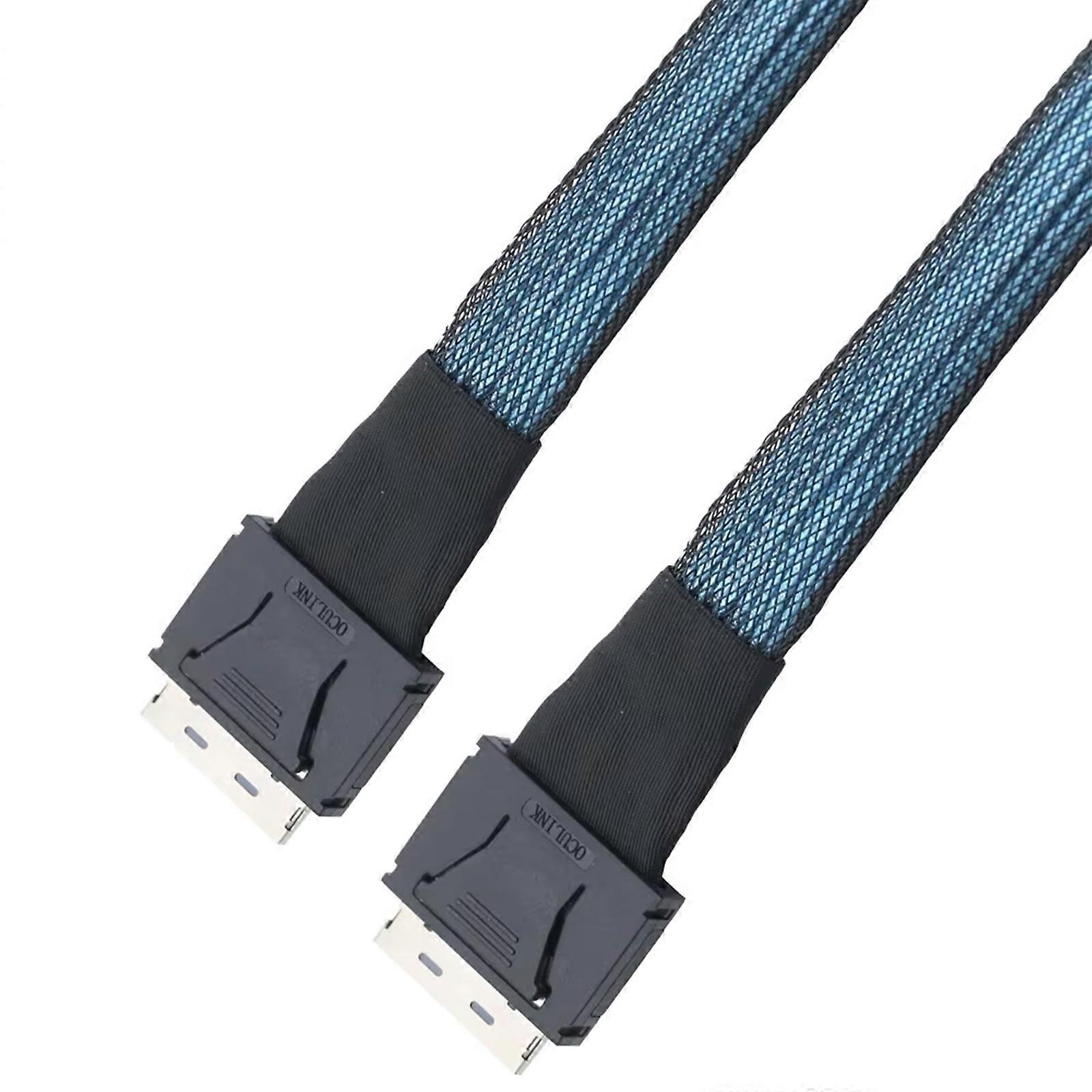 PCIe SFF-8611 8I to SFF-8611 Data Active Cable Internal Device Connection Transmission Cable for Desktop Servers Multicolor