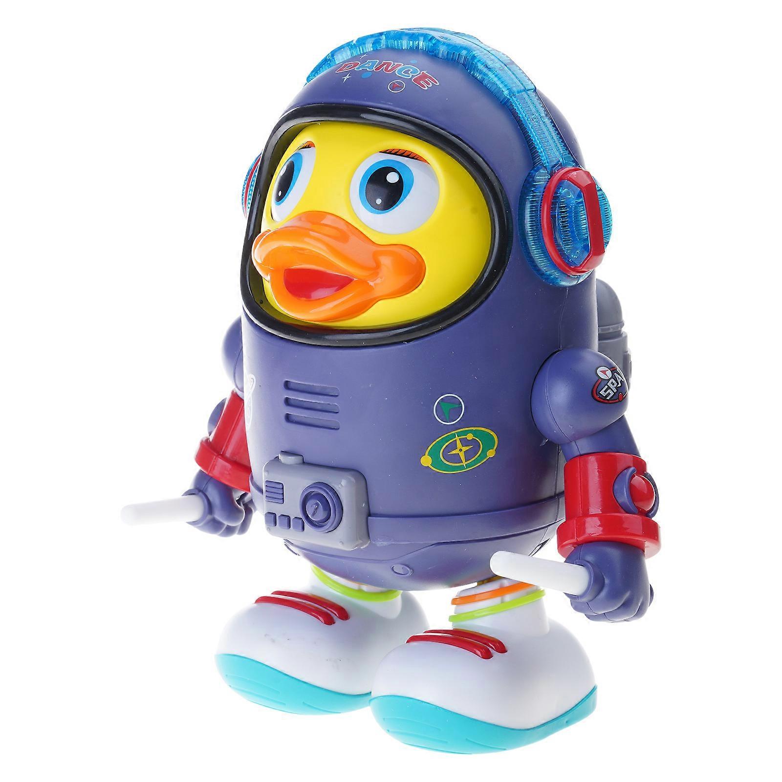 Obstacle Avoidance Dancing Duck Toy Interactive LED Light Effects Music Rhythm Play For Preschoolers Multicolor