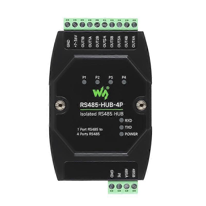 Industrial Isolated 4CH Hub Rail Wide Baud Rate Repeater 32247