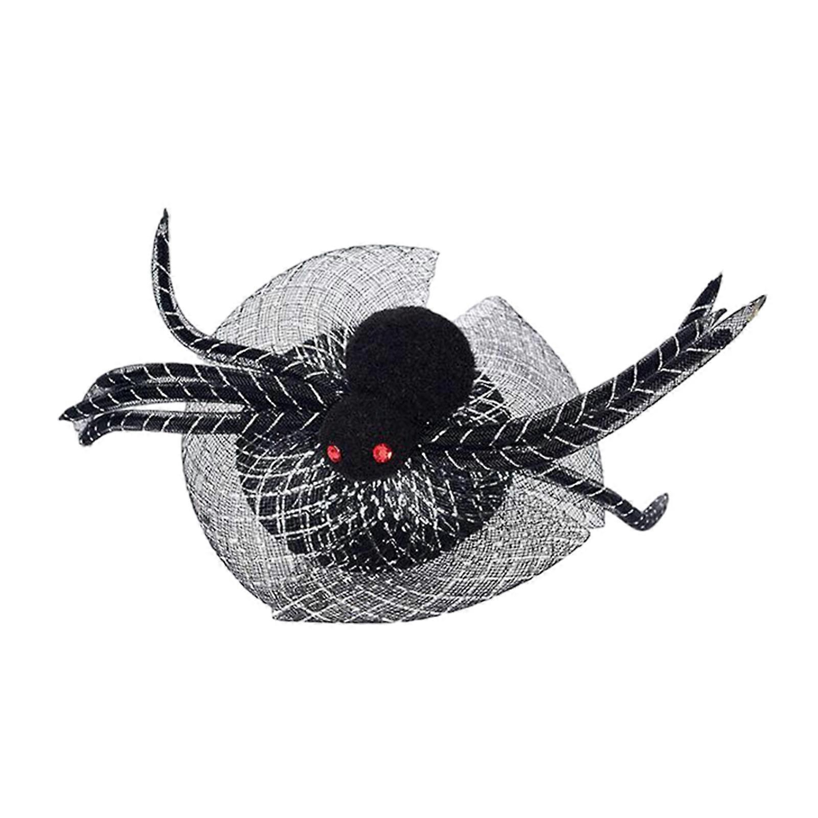 כובע עליון למבוגרים ועכבישים שחורים סרט אישה משתה שיער חישוק איפור ליל כל הקדושים צילום תמונות מסיבת ליל כל הקדושים כיסוי ראש שחור