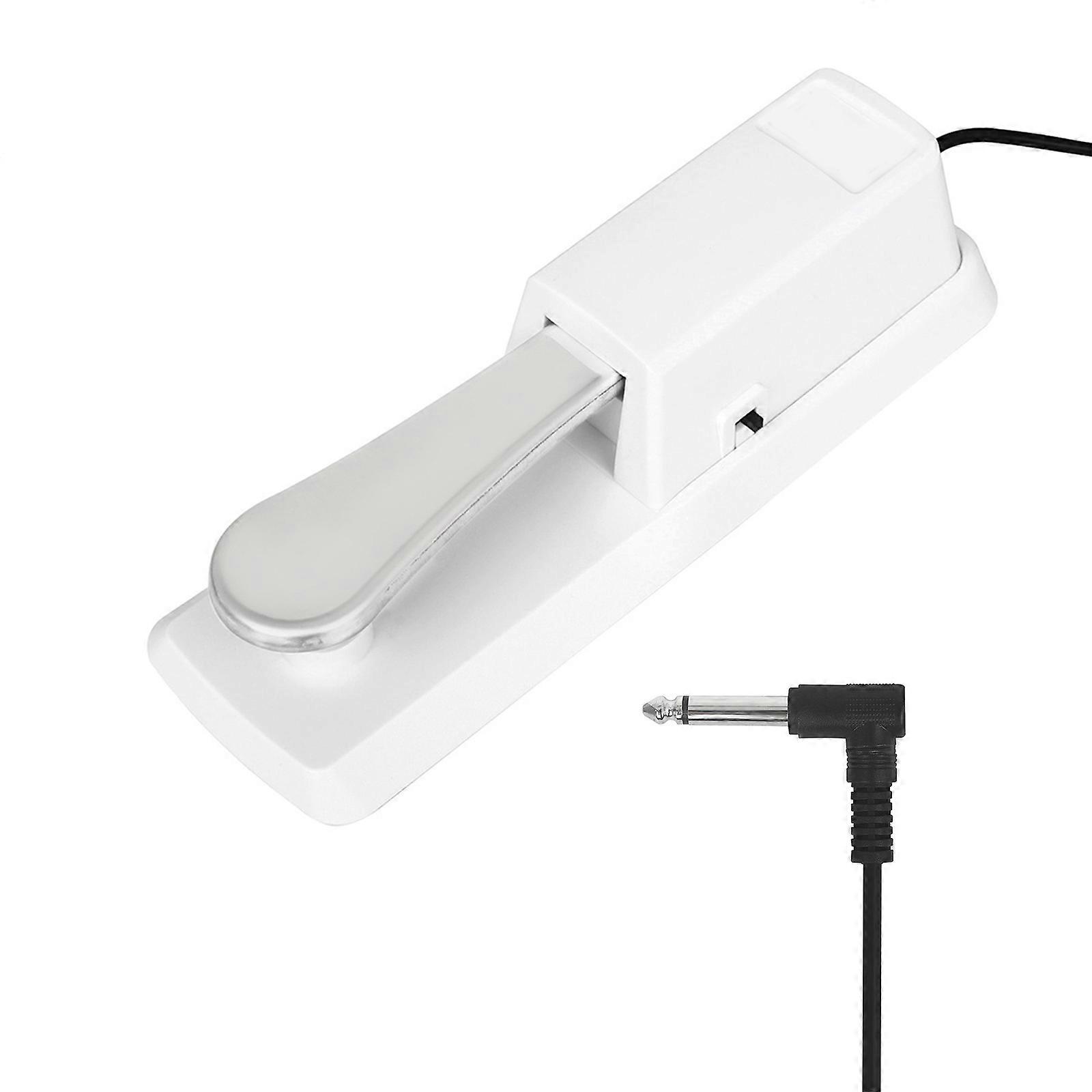 Piano Sustain Pedal, Keyboard Sustain Pedal for Digital Piano Electronic Keyboard MIDI Synthesizer with Polarity Switch Multicolor