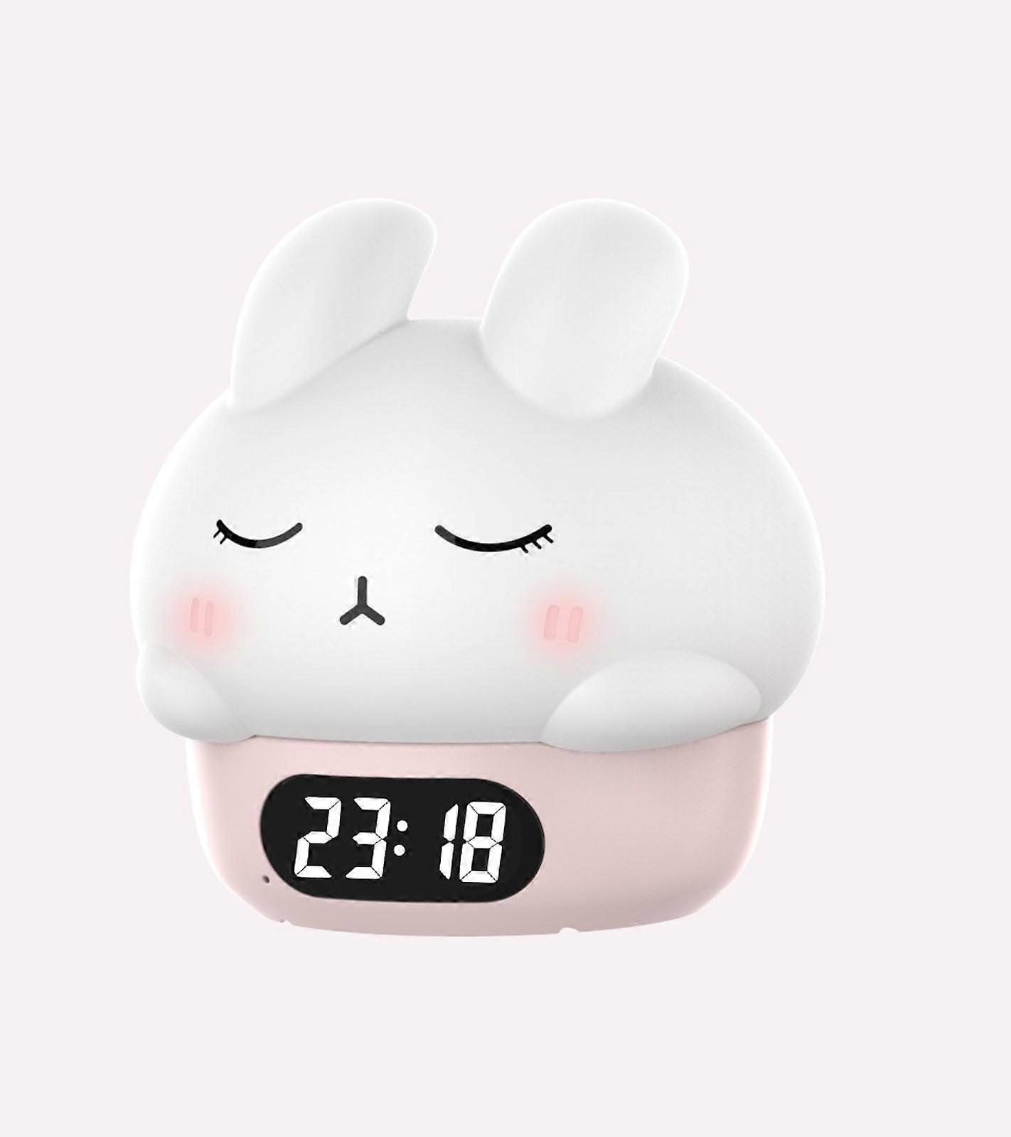 Cyber_Monday Deals 2024 Viflosae Cute Clock Alarm Clock Colorful Color Changing USB Rechargeable Night Light Electronics Gadgets