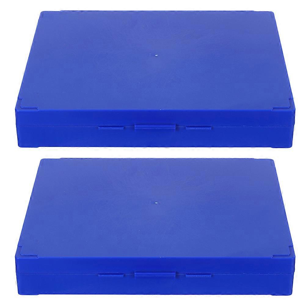 Microscope Slide Storage Box for Pathology Plastic 2Pcs with Lid