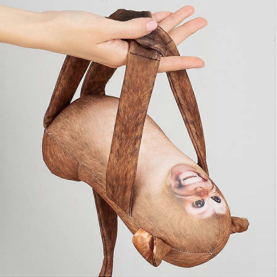 Funny grinning monkey plush toy, soft and skin-friendly, super stress-relieving, realistic and cute plush toy.