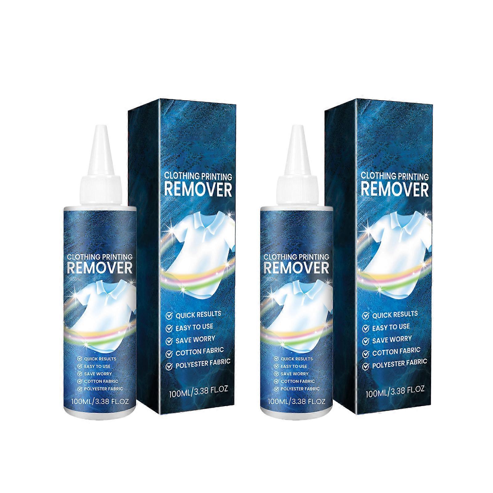 100ml Clothing Printing Remover Heat Transfer Clothes Fabric Print Pattern Cleanings Powerful Residues Remover Multicolor