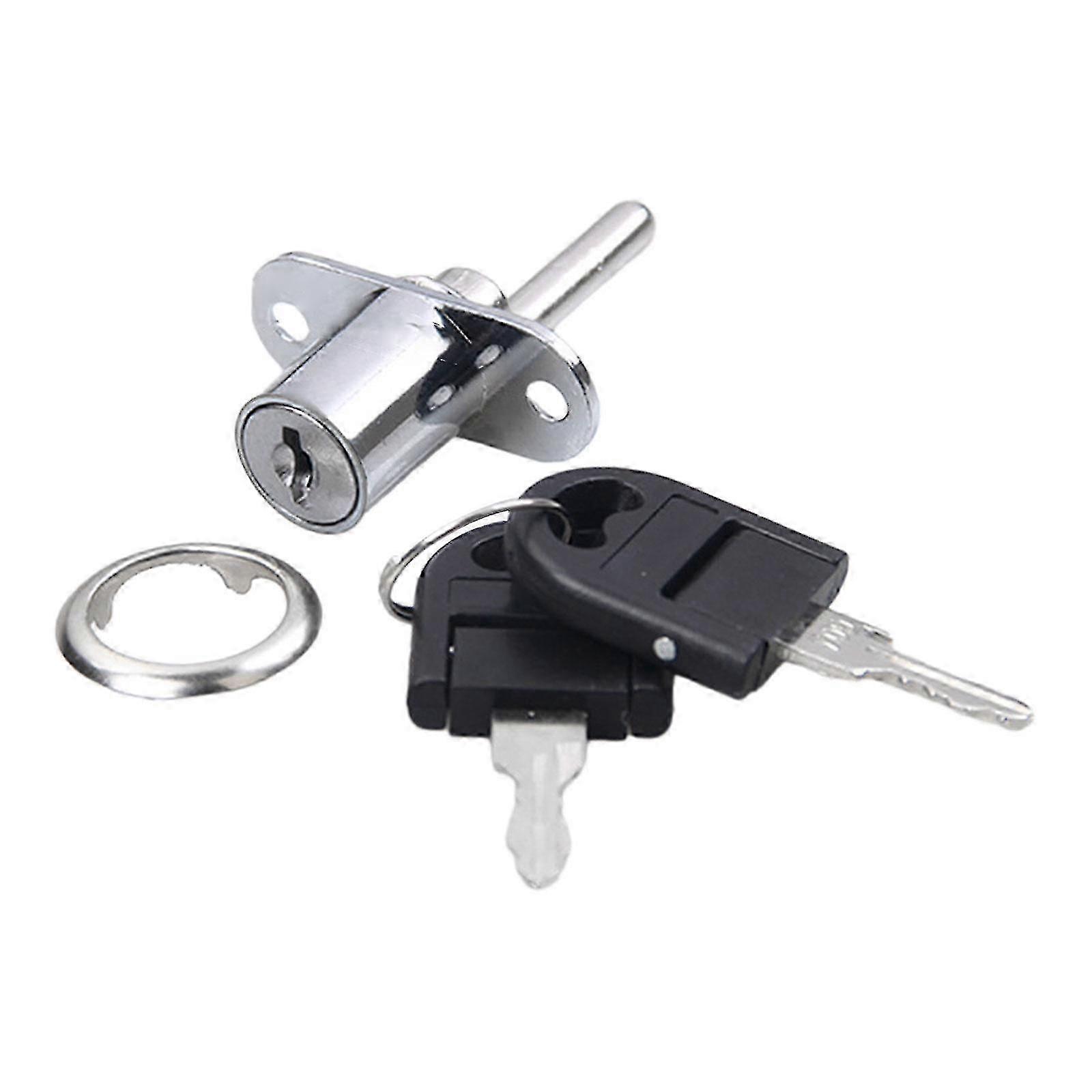 Push plunger lock for locker with durable zinc alloy and compact design