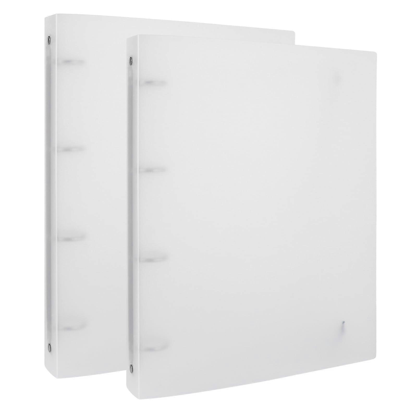 Clear Flexible PVC Binder Cover Refillable A4 4-Ring Notebook Protector