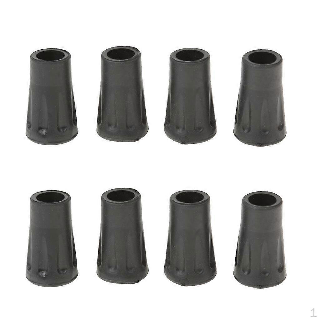 Durable 8pcs Replacement Rubber Tips End for Hiking Stick Walking s 4cm/1.57in