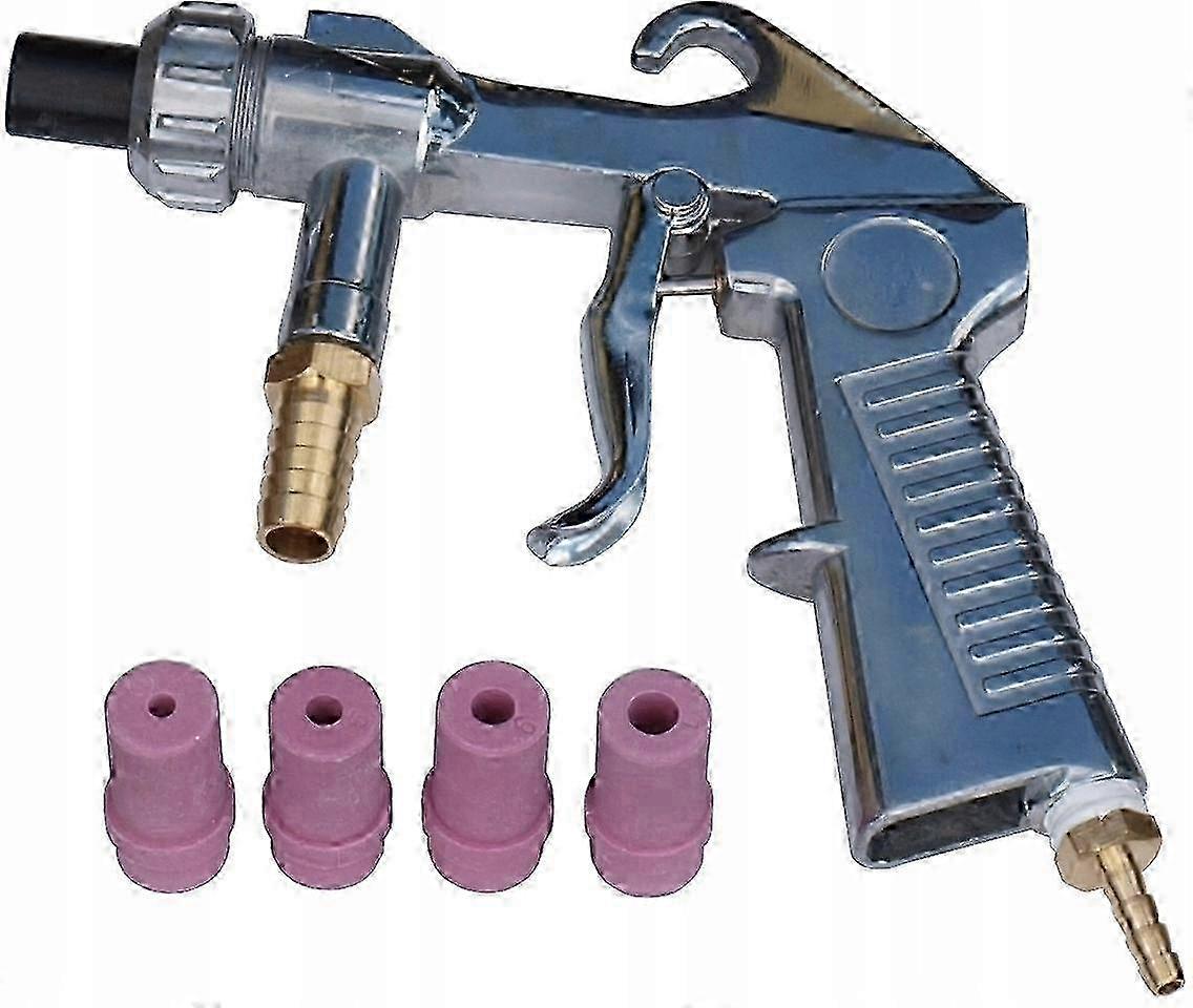 x Sandblast Gun Sandblaster 5 Nozzles