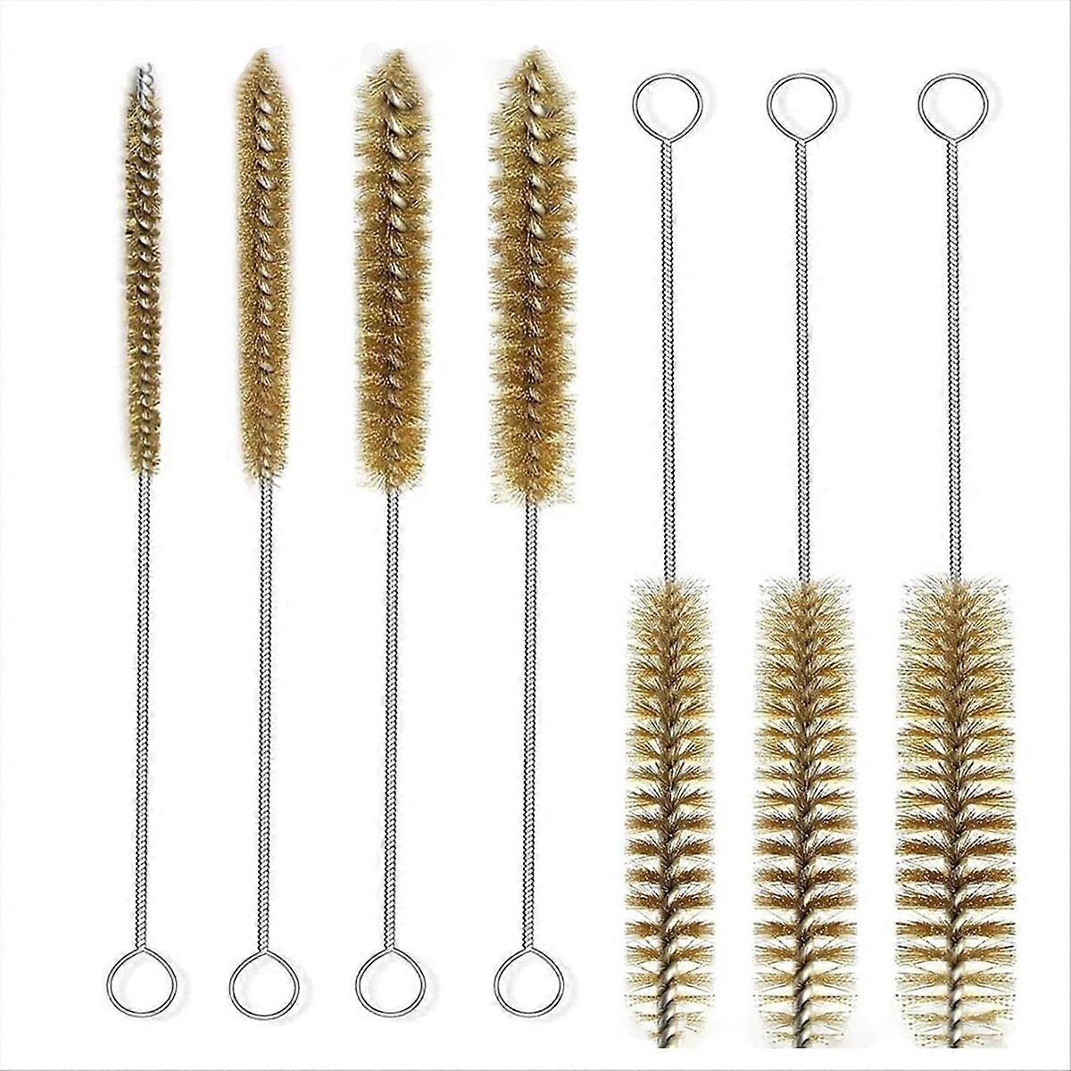 Brass Wire Tube Brushes Bottle Brush Set,Wire Brushes for Cleaning