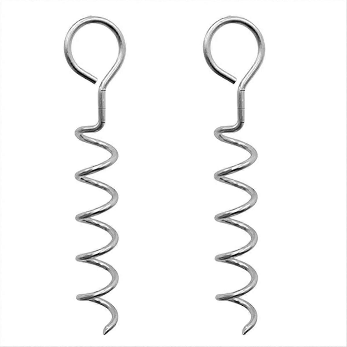 Corkscrew Shape Trampoline Anchor kit Steel Spiral Stakes,B