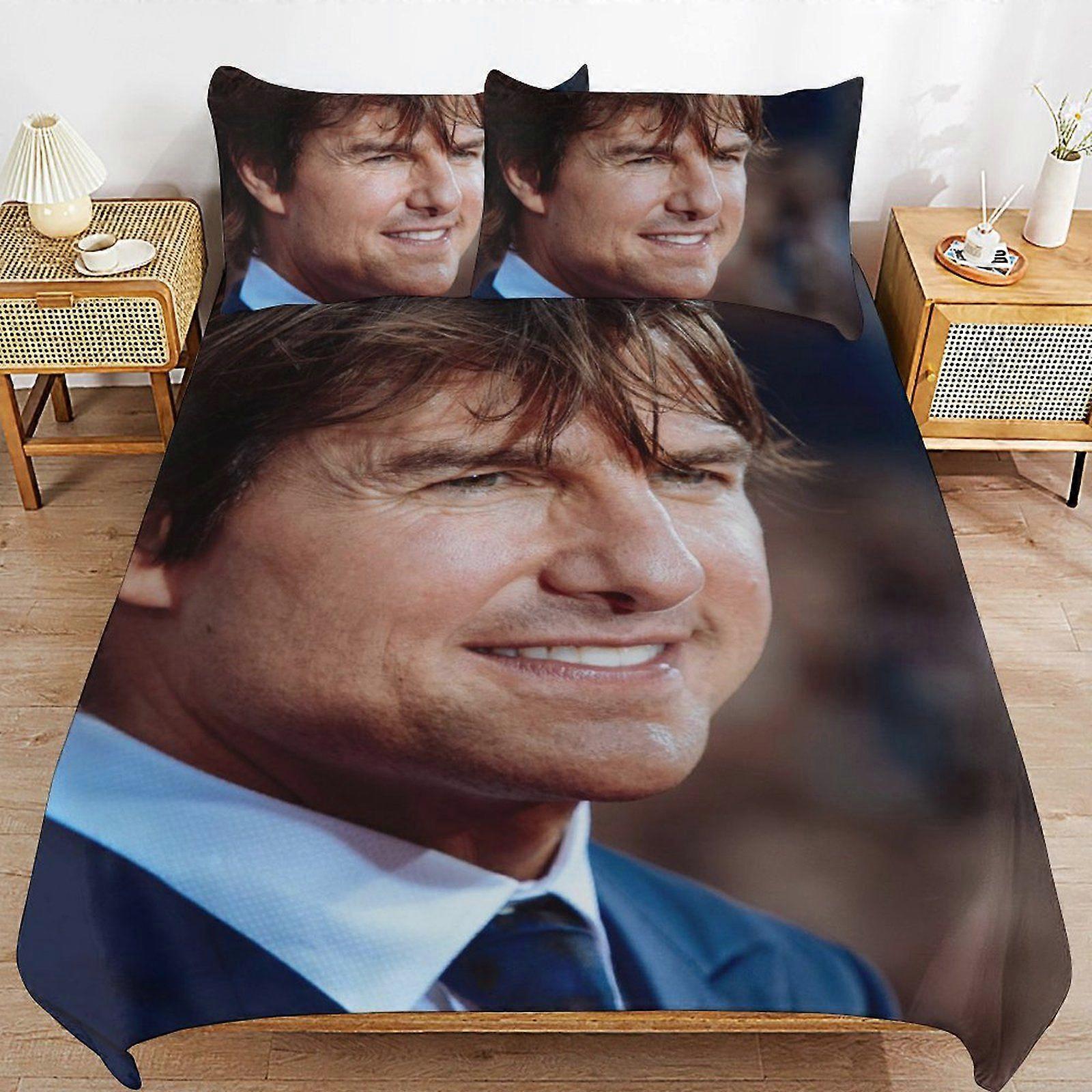 484XB Tom Cruise Complete Bed Solution Long Thread Use Durable Zip Soft Touch Duvet Cover Sets Practicality KL484