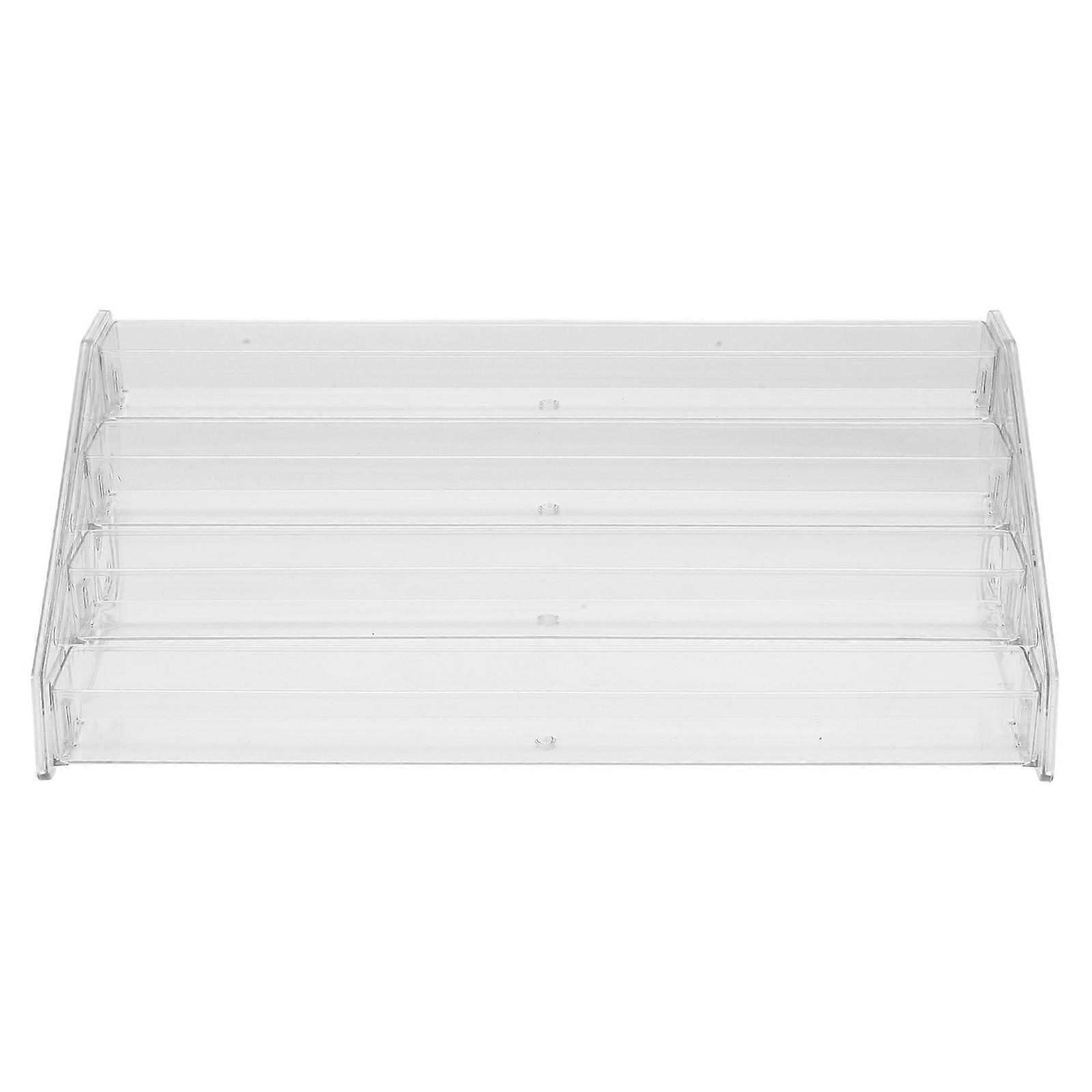 Clear Acrylic Greeting Card Organizer Rack Provides Space Efficient Storage