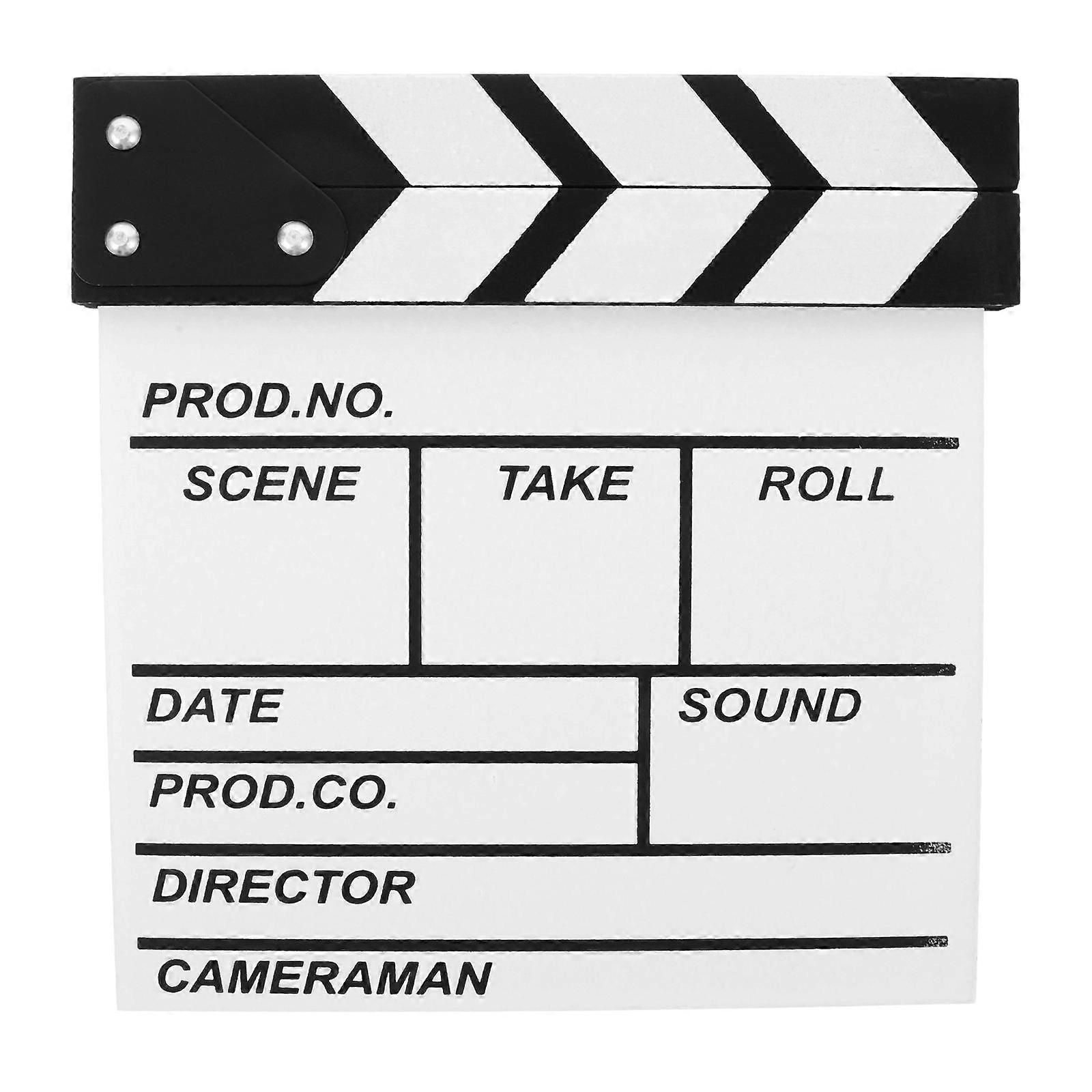 Wooden Clapper Board for Board Use White