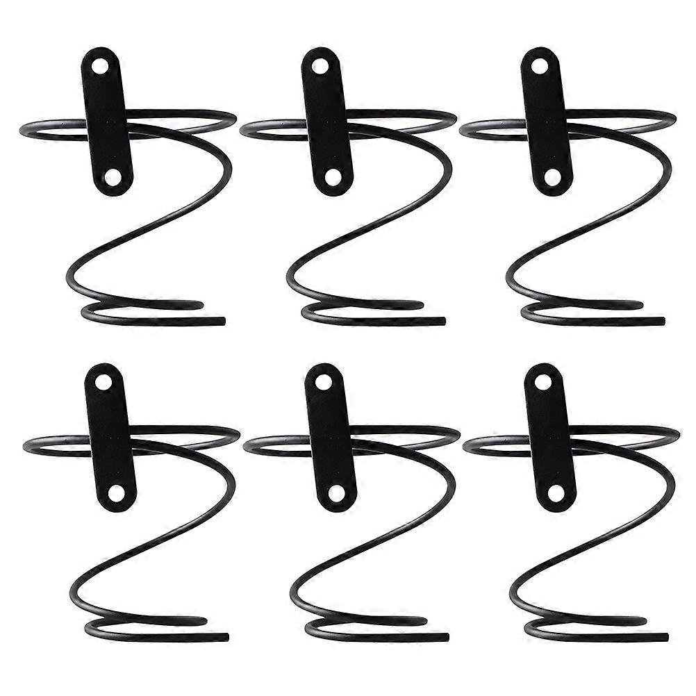 Iron Wall Mounted Holder for 6Pcs Secure Storage