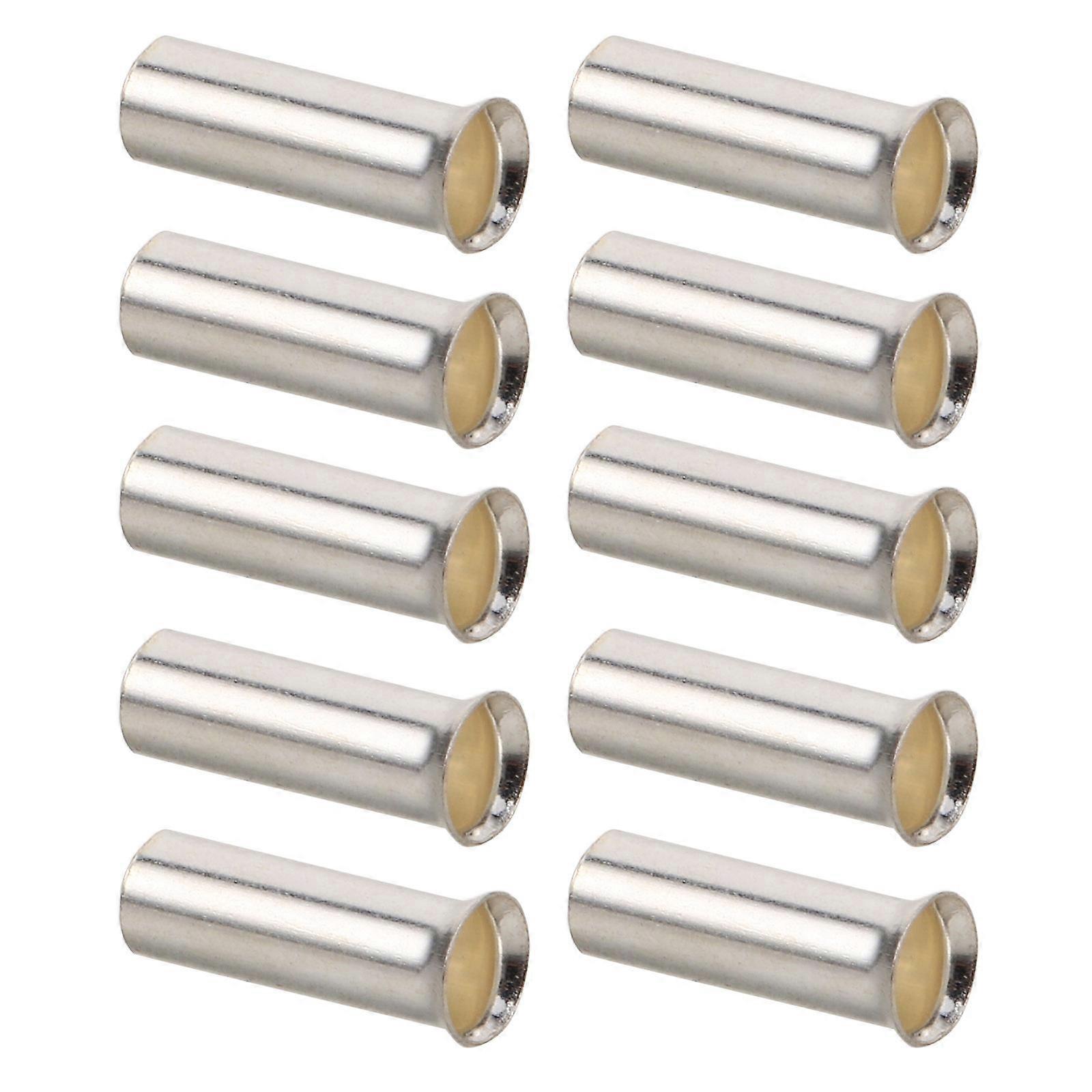 Silver Copper Crimp Terminal Kit for Electrical Wire Connection 10Pcs