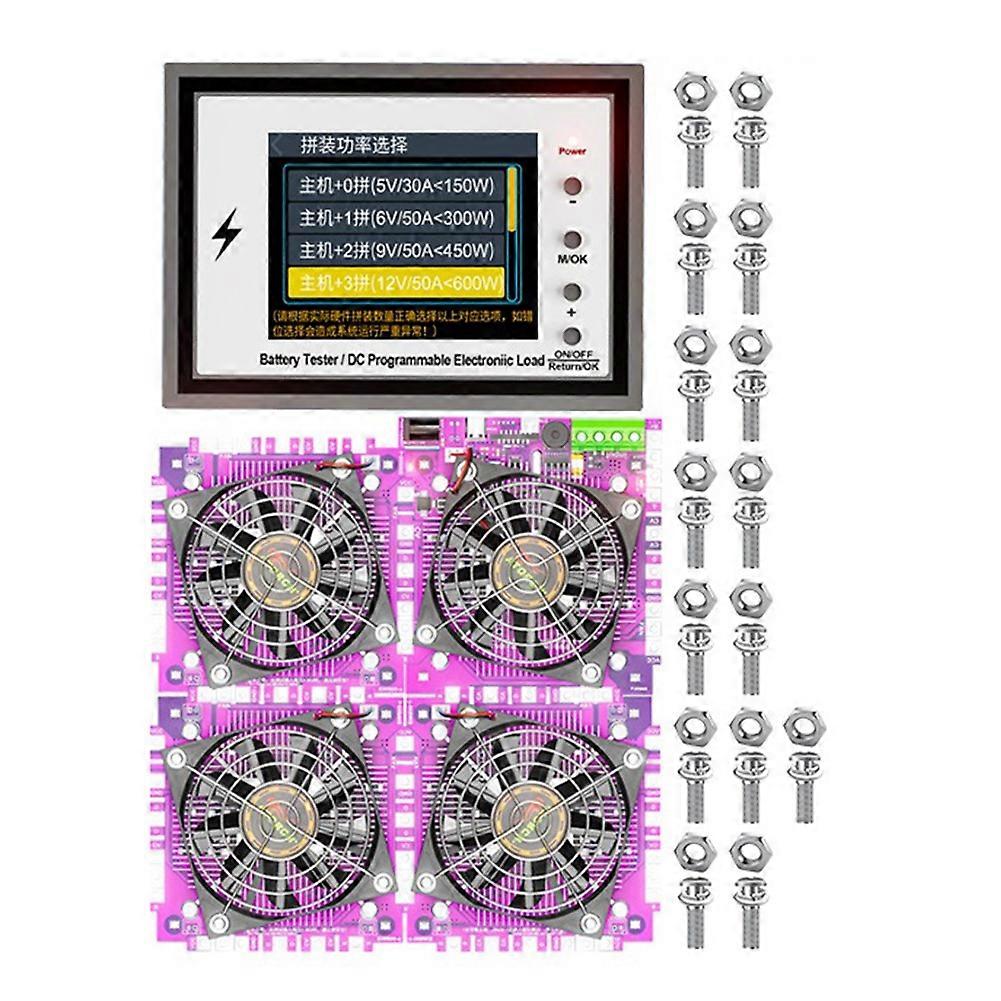BW600 600W WiFi BT Electronic Load Indicator Battery Tester 18650 Pack Capacity Monitor USB Charging Tools US Plug