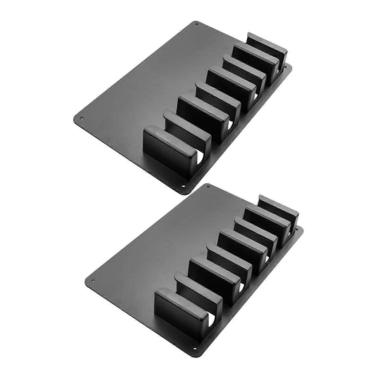 2pcs Wall Mounted Clipper Holder Barber Tool Organizer SpaceSaving Durable Storage Bracket