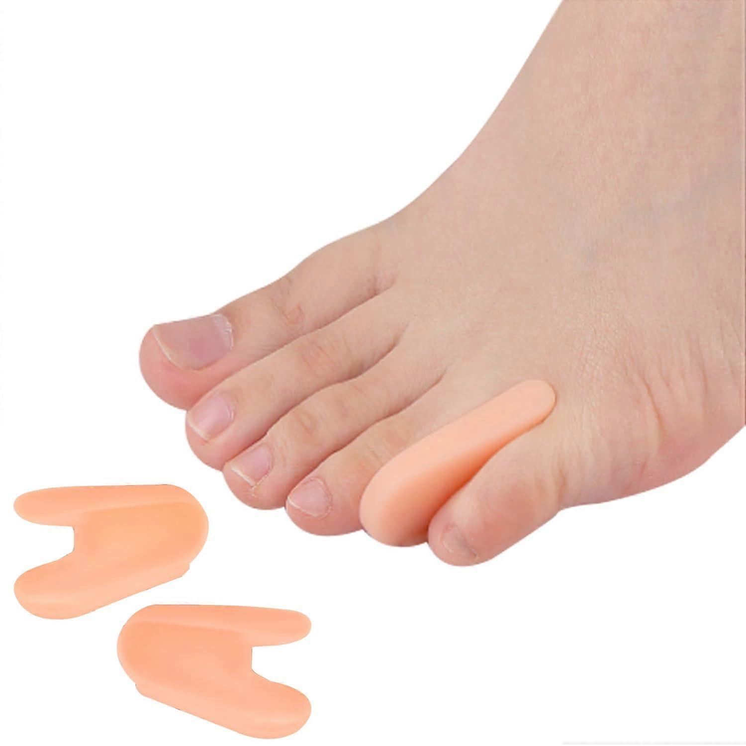 10 Pcs Pinky Toe Separator Gel Little Toe Straightener for Overlapping Toes and Bunion Corrector