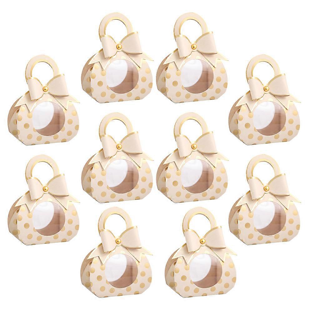 Candy Boxes Wedding Bowknot Paper Boxes for Storage 10Pcs