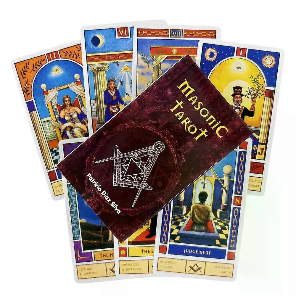 Masonic Tarot Deck Cards Divination Deck English Versions Edition Oracle Board Playing Table Game For Party