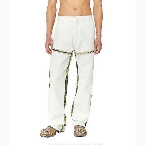 Diesel Mens P-Me Canvas Printed Trousers