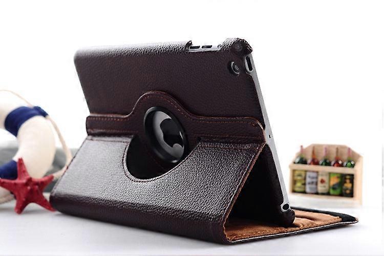 Case For Coffee Lychee Texture Rotating Support Adjustable Sleep Stand Ipad 9.7/2017/2018/air/air2
