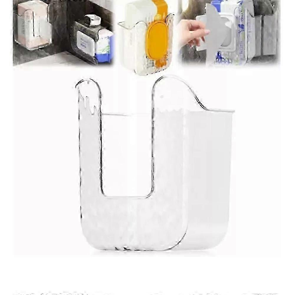 Wall Mounted Tissue Box,Kitchen Wipes Storage Box,Wall-Mounted Tissue Holder 25-26s