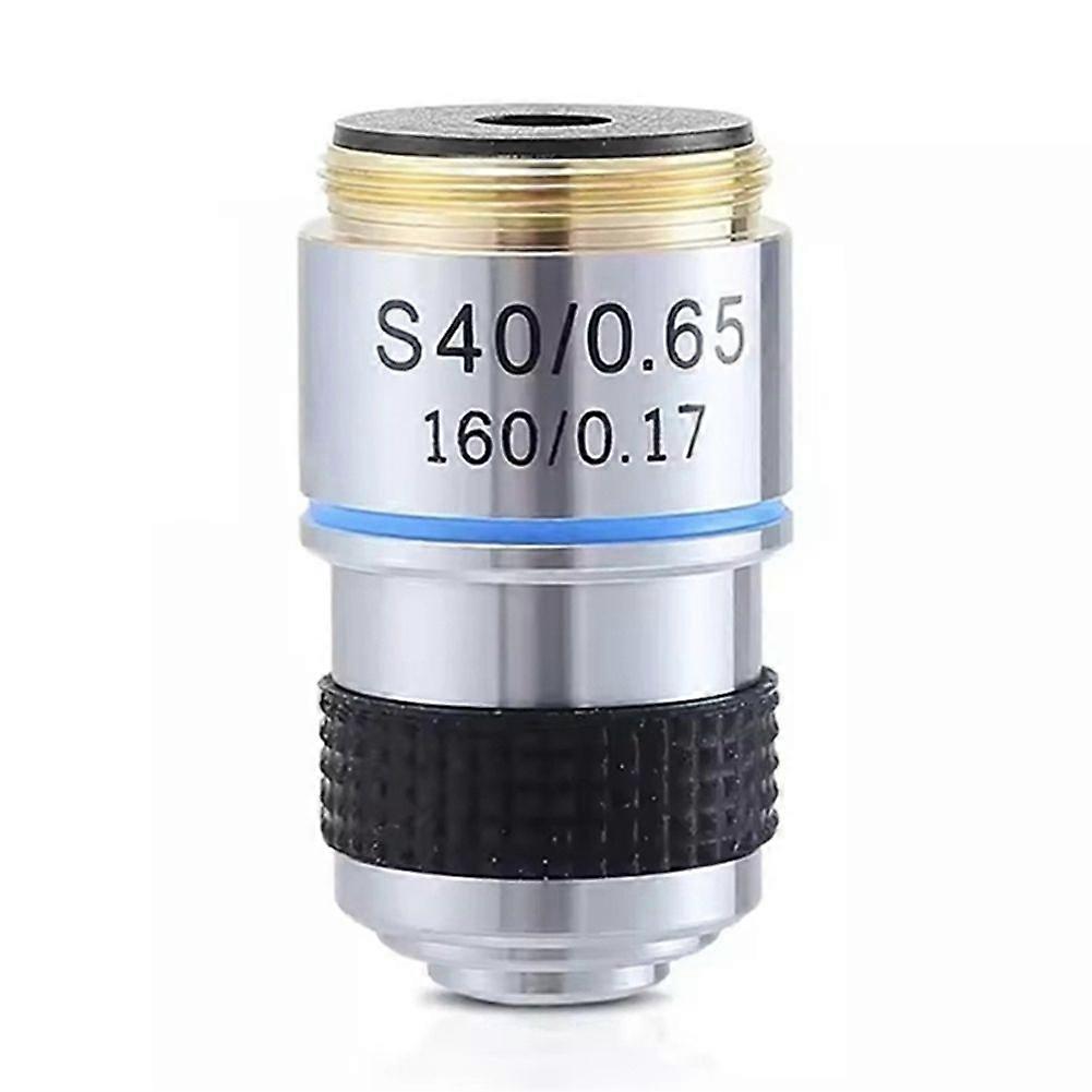 185 40X Biological Microscope Achromatic Objective Lens Microscope Lens Adapters Compact Objective Lens