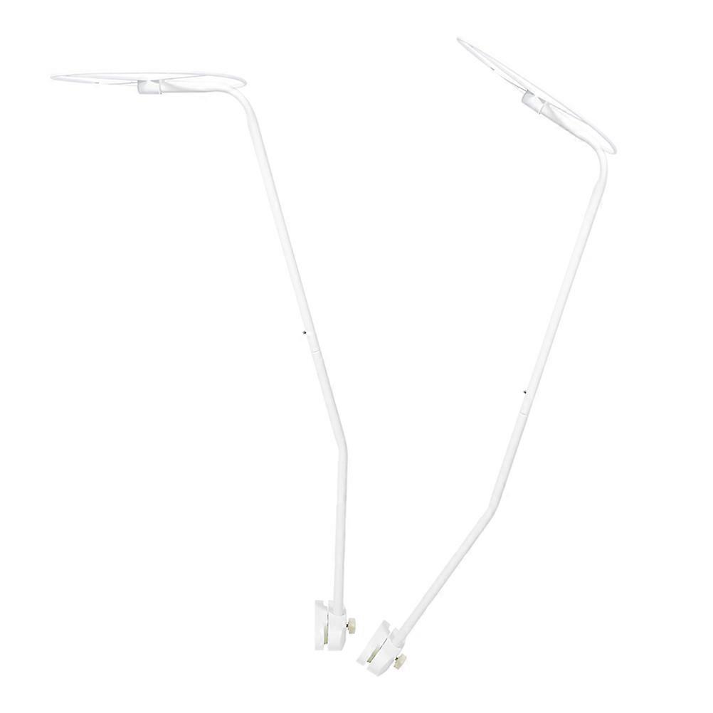 Holder Canopy Bracket for Support 2Sets White Steel Rods