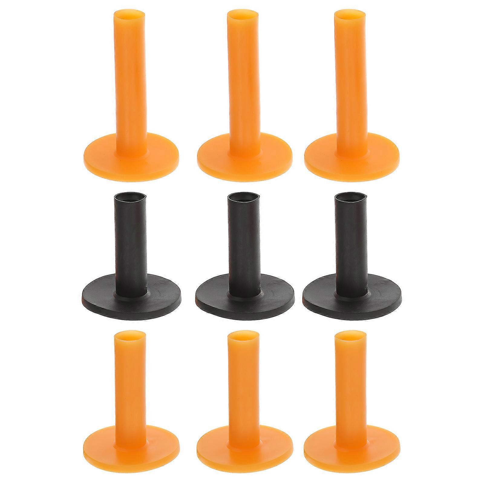 Golfs Tees Rubber Driving Range Tees for Practice 9Pcs Set