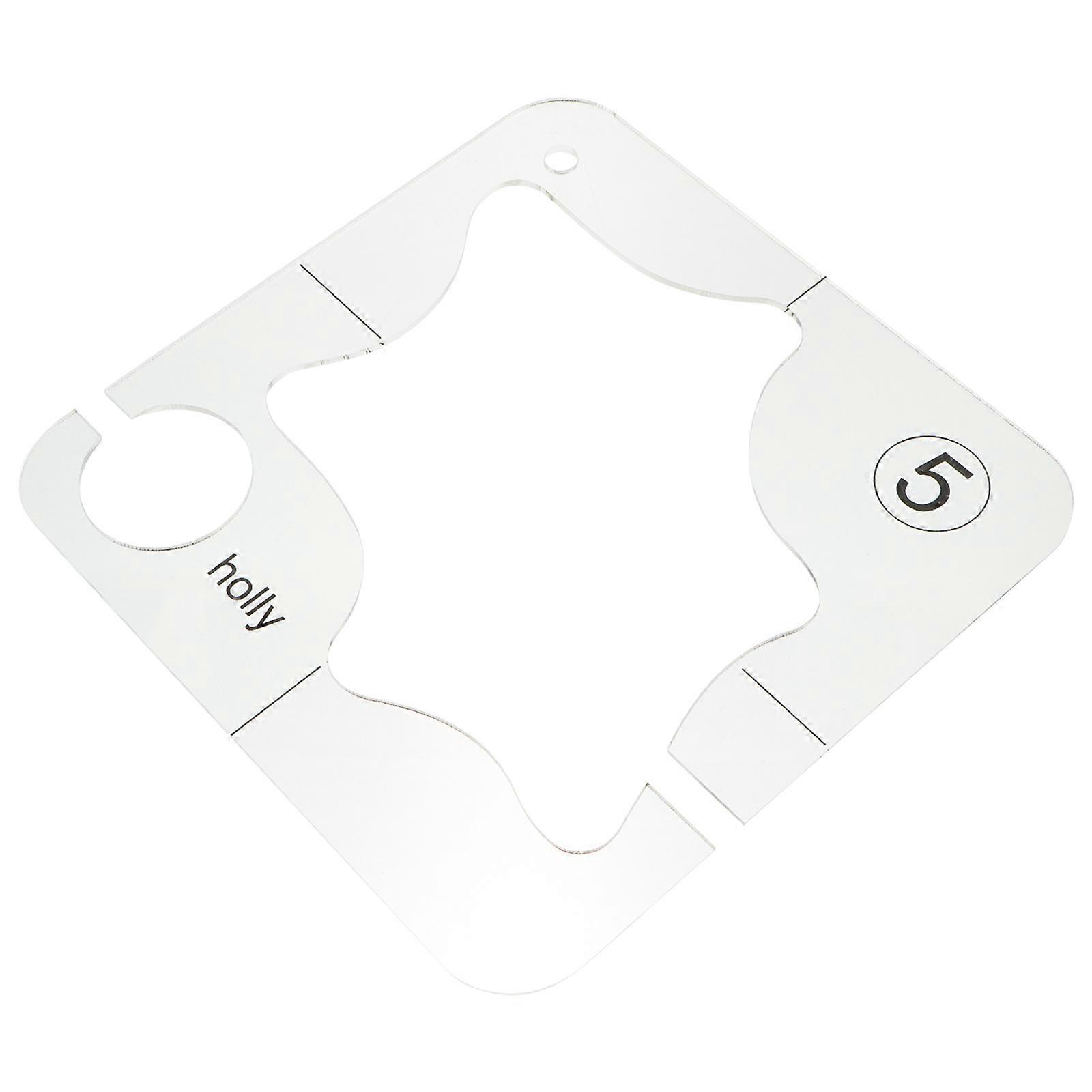 Sewing Ruler for DIY Use 1Pcs Multi-Functional Acrylic Hollow Design Template