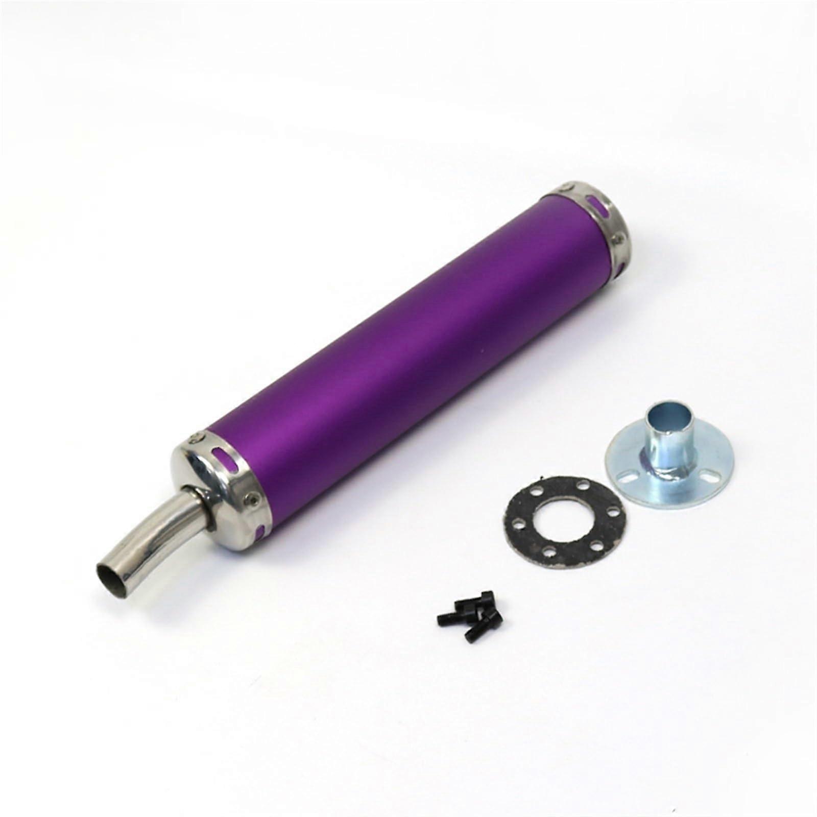 Motorcycle Exhaust Muffler Pipe 6x28cm Racing Tailpipe with Adjustable Silencer for Performance