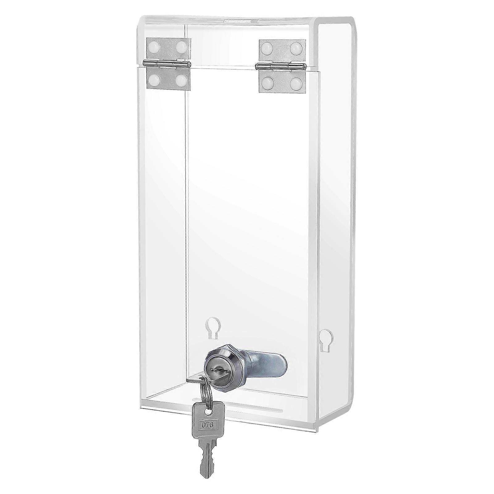 Transparent Phone Lock Case Acrylic Storage Box for Employee Use