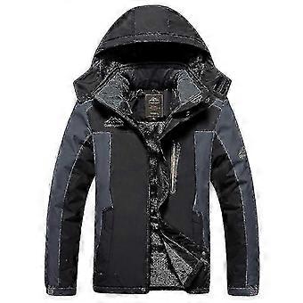 2025 Men's Winter Jacket Waterproof Fleece Plus Velvet Thickened Cold Warm Jacket Windproof Winter Jacket