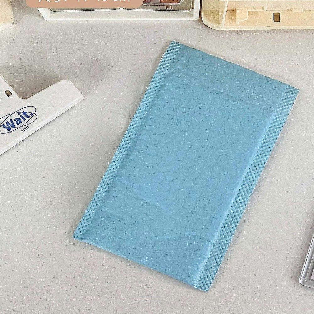 Plastic Film Package Bags Bubble Mailer Padded Envelopes Rectangle Light Sky Blue 19x11cm