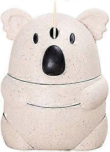 Push Toothpick Dispenser, Automatic Cute Koala Toothpick Holder Toothpicks Organizer Storage