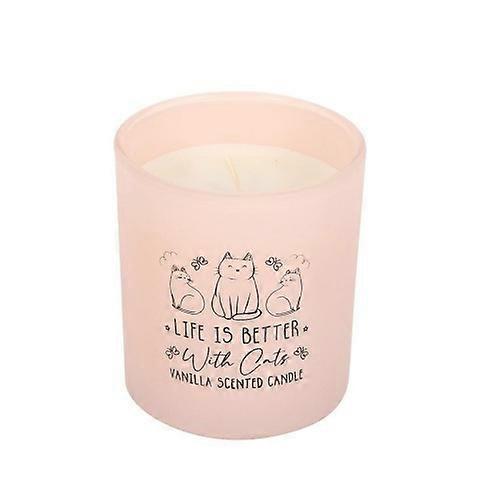 Something Different Life Is Better With Cats Vanilla Scented Candle