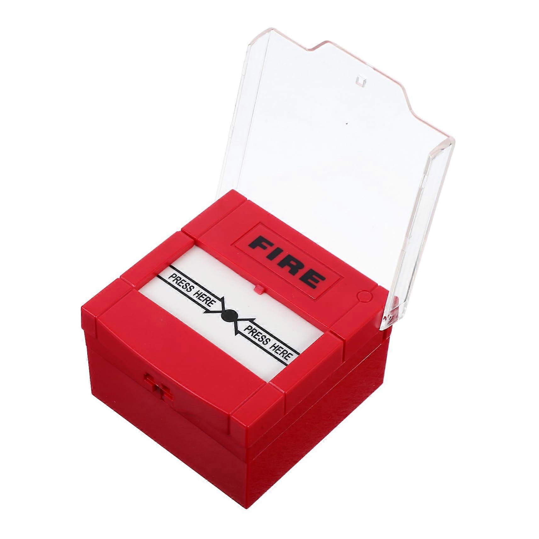 Emergency Fire Alarm Button with Resettable Call Point for Rapid Safety Alerts, Red Switch
