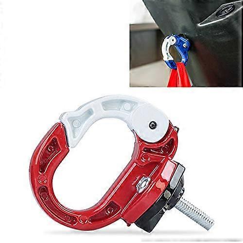 Motorcycle Bag Hook Red Aluminum Alloy Durable AntiSlip Space Saving Design for Bicycle