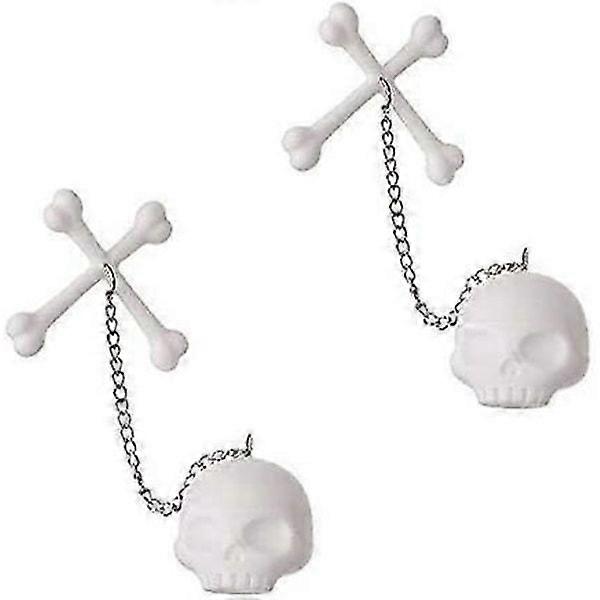 Silicone Tea Bone Skeleton Tea Infuser Filter Diffuser Loose Leaf Leaf Silicone Tea Strainer 2 pcs