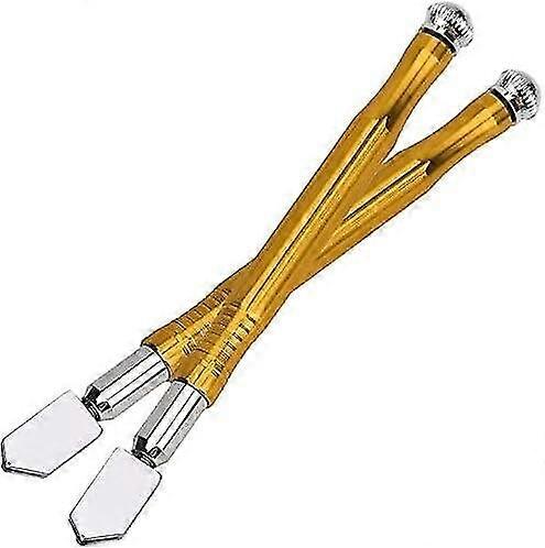 Glass Cutter with Replaceable Blade Metal Handle 3-15mm Cutting Thickness Ceramic Stone Cutting Tool