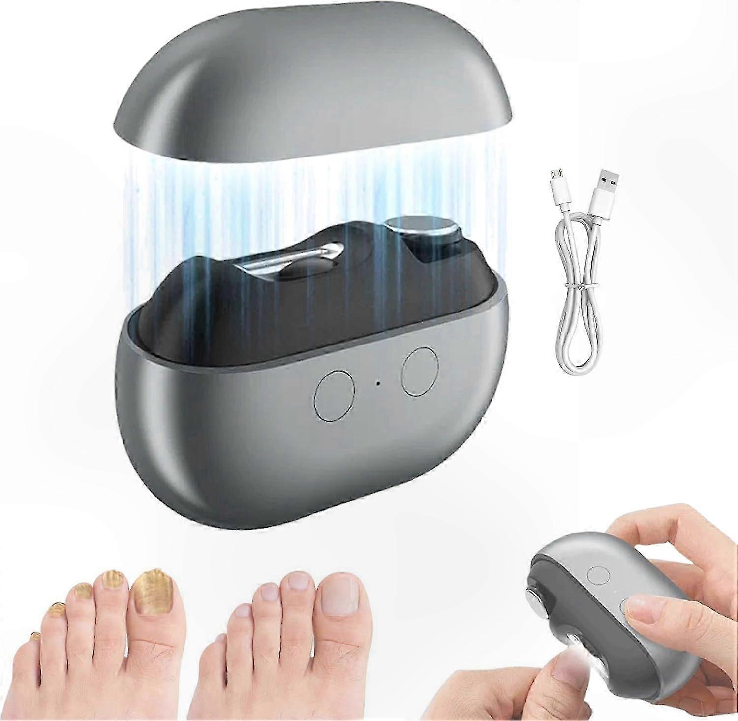 LED Lighted Nail Trimmer with Rounded Blade for Gentle, Safe Cutting