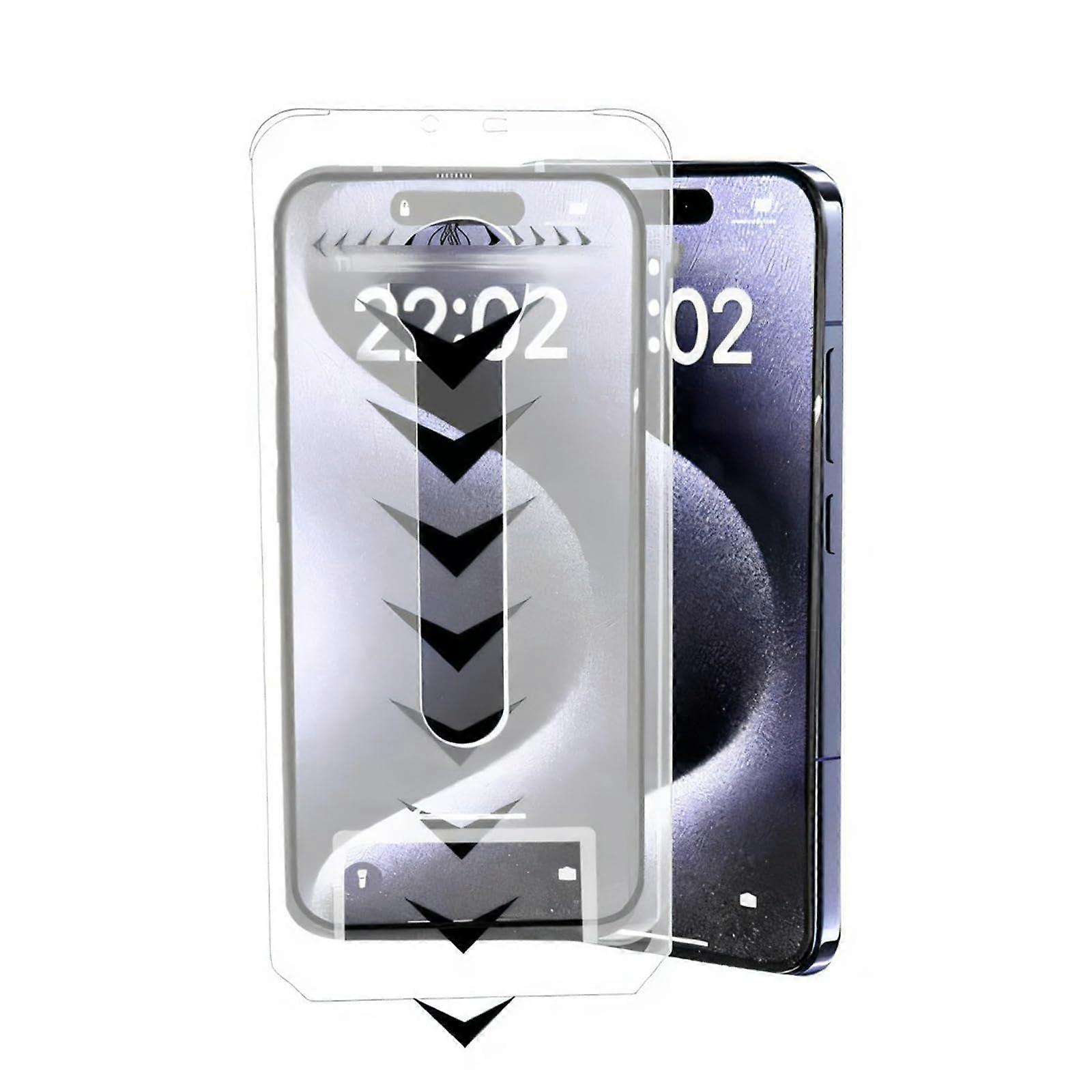 Privacy Screen Protector 9H Tempered Glass Full Coverage AntiSpy Bubble for iPhone 15 Pro Max