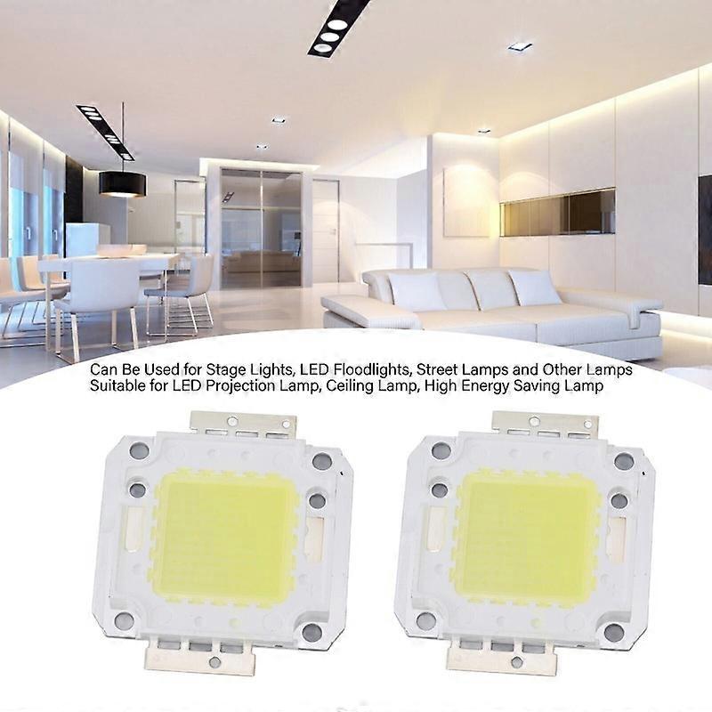 Chip 2 Pieces Light Chip 6000K Light LED 100W COB 9600LM LED Beads