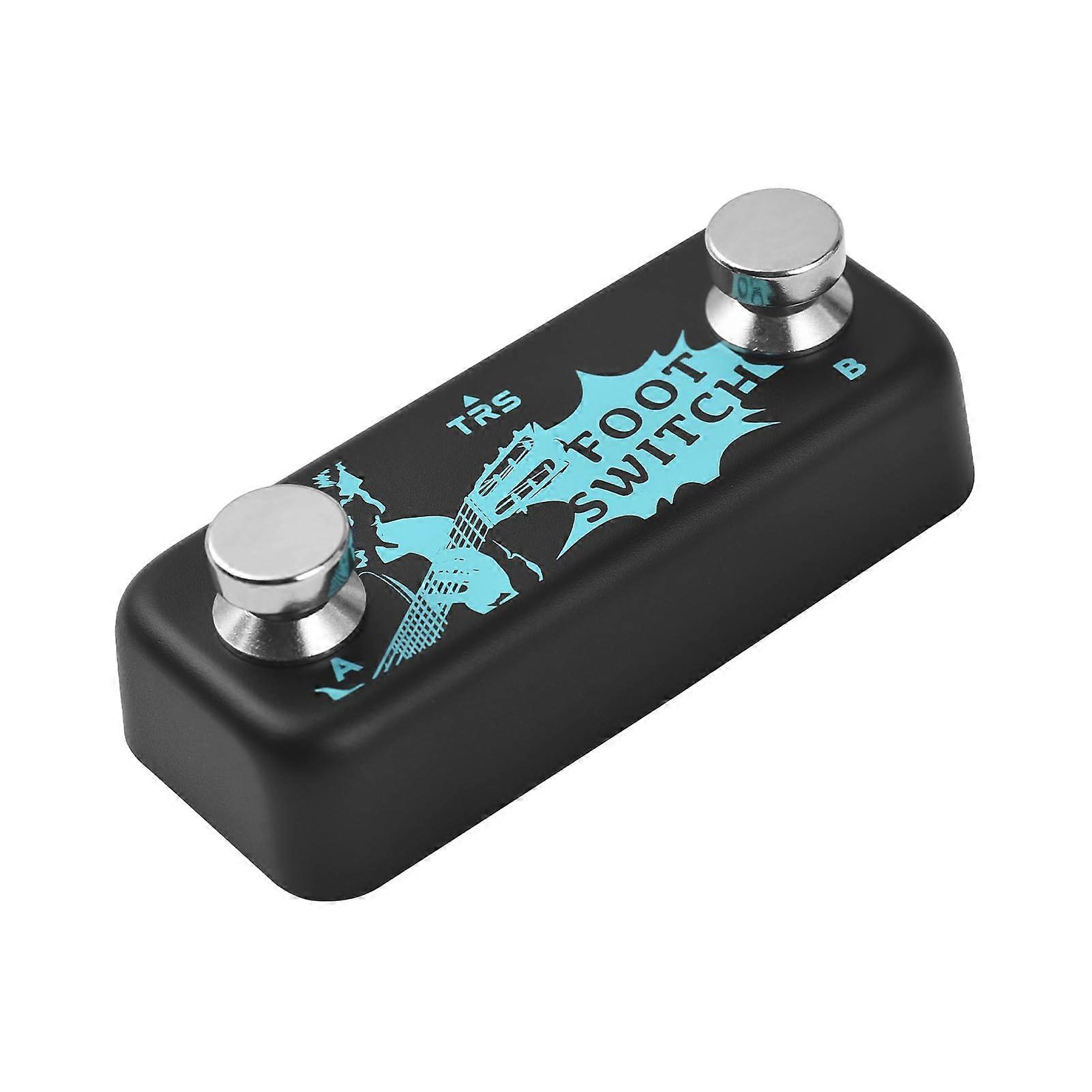 Dual Footswitch Pedal for Guitar Effects with Dual Channel Control and Stereo Input