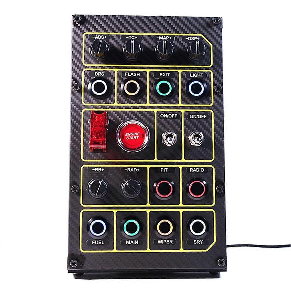 Simracing Central Control Box for FANATEC THRUSTMASTER SIMUCUBE PC USB, Programmable Button Box, Control Panel Simulator