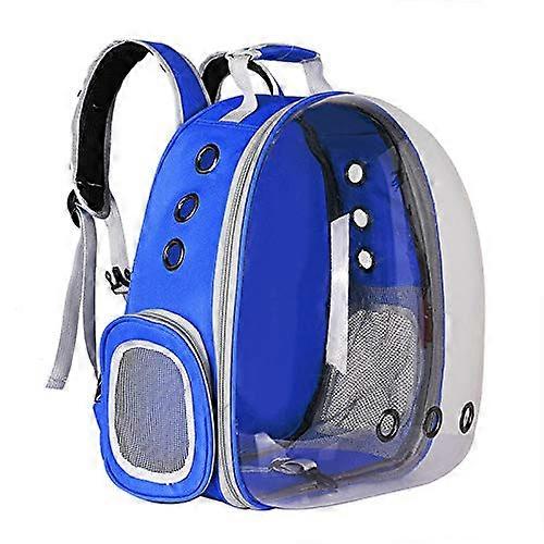 Space Capsule Cat Backpack Pet Carrier with Breathable Design for Comfortable Travel Blue