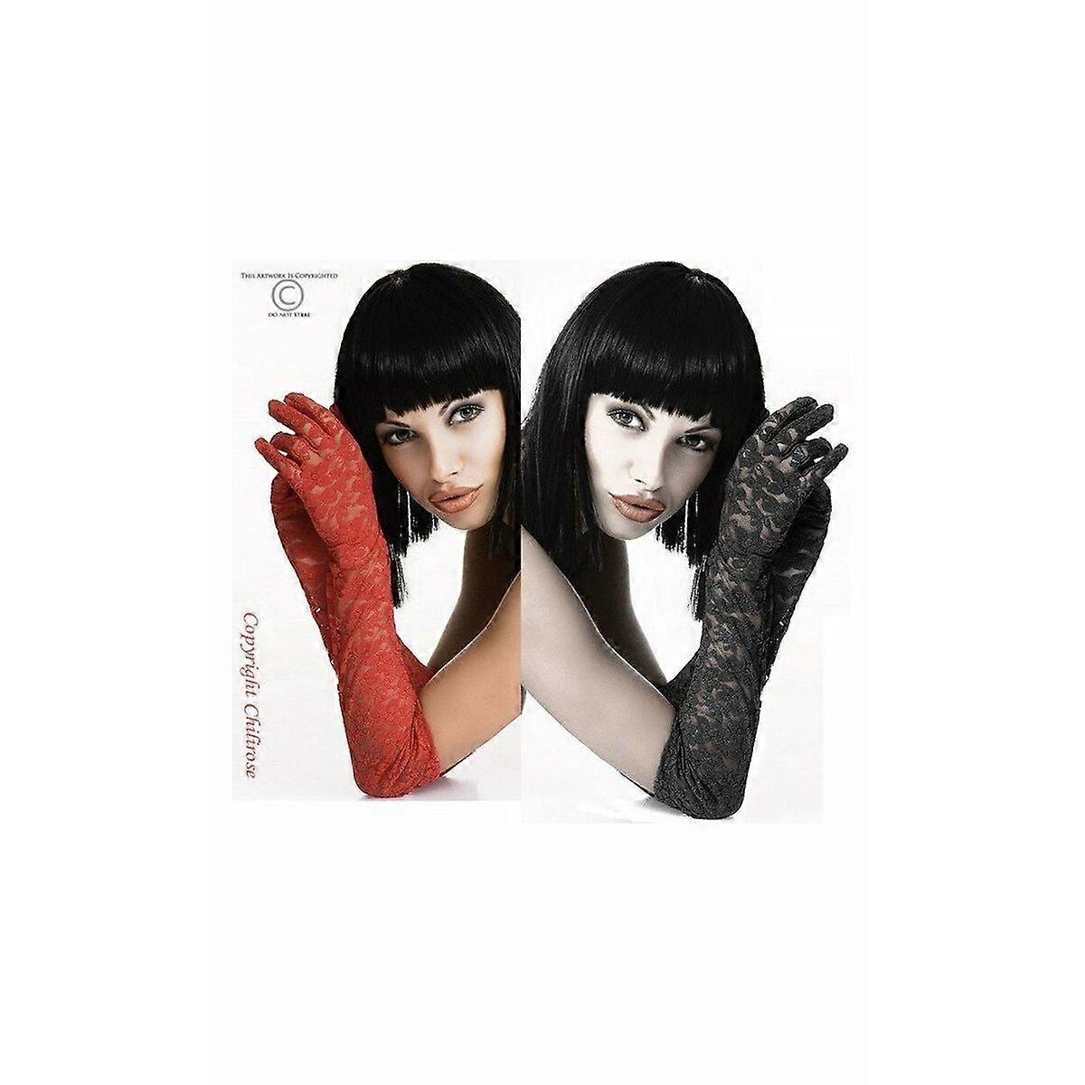 Handschuhe Chilirose Schwarz