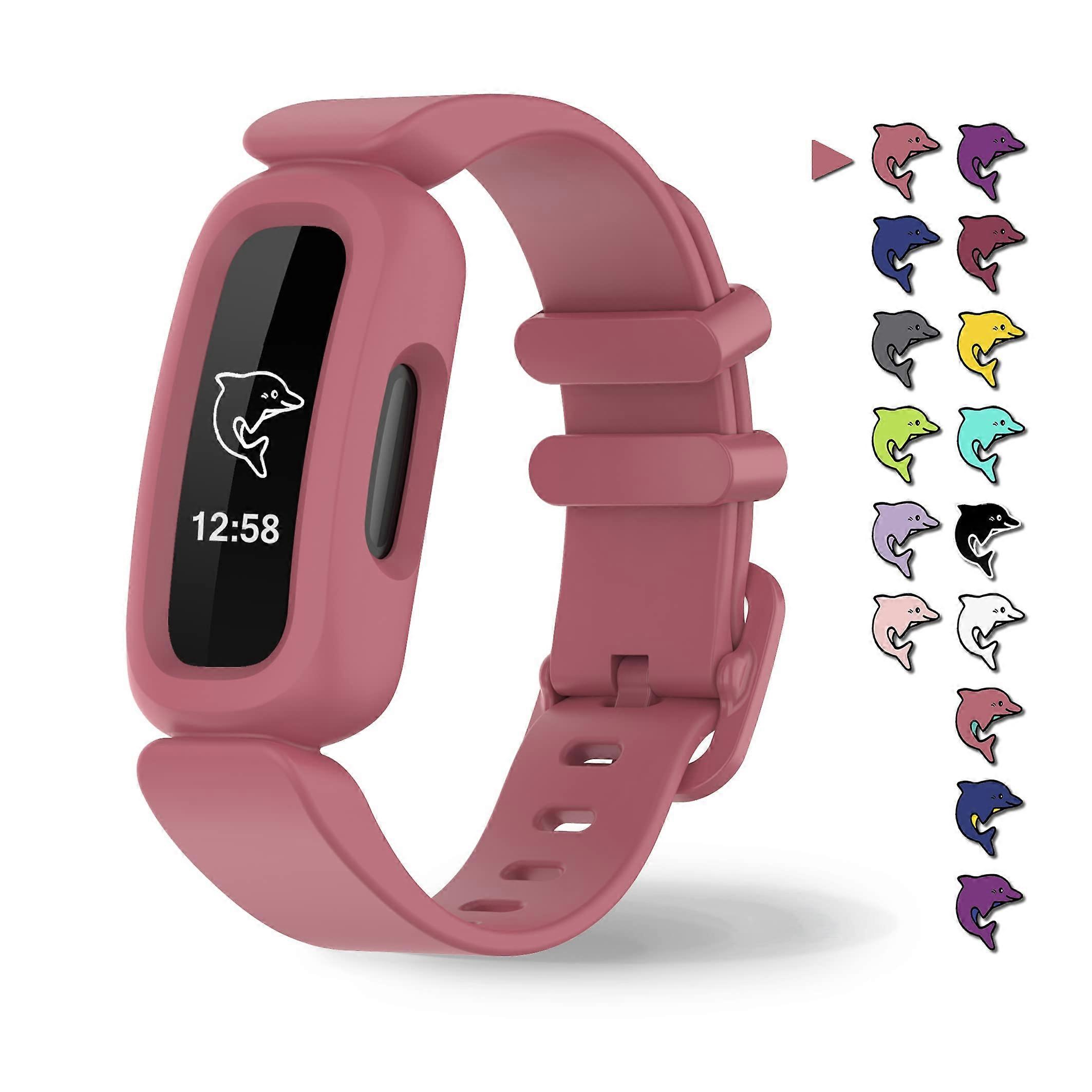 Waterproof Soft Silicone Adjustable Replacement Strap for Fitbit Ace3 Kids Boys Girls